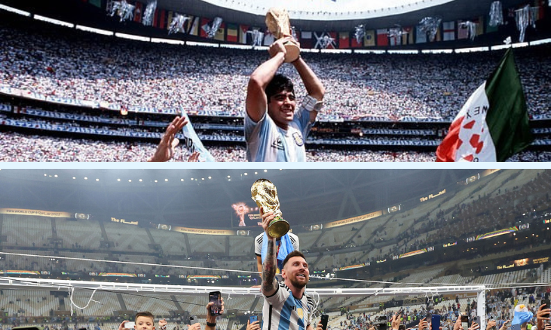 MESSI – MARADONA: SỰ TƯƠNG ĐỒNG ĐẾN LẠ !